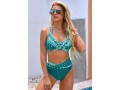 High Waist Halter Printed Bikini Set