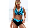 High Waisted Colorful Printed Bikini Set