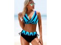 High Waisted Colorful Printed Bikini Set