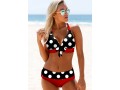 Polka Dot Halter Bowknot Bikini Set