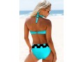 Polka Dot Halter Neck Bowknot Bikini Set