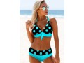 Polka Dot Halter Neck Bowknot Bikini Set