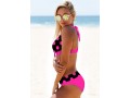 Polka Dot Mid Waist Bowknot Bikini Set