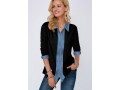 Button Up Denim Panel Turndown Collar Shirt