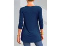 Lace Patchwork Solid Crinkle Chest Blouse