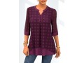 Lace Stitching Layered Polka Dot Blouse