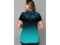 Plus Size Tribal Print Ombre T Shirt