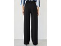 Black High Waist Zipper Fly Loose Pants