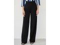 Black High Waist Zipper Fly Loose Pants