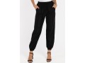 Black High Waisted Pocket Tie Front Pants