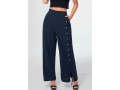 Button Detail High Waist Pocket Pants