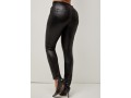 Faux Leather High Waisted Black Pants