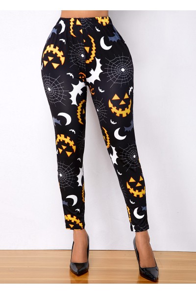 Halloween Print High Waist Super Elastic Legging