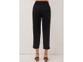 High Waist Black Pocket Design Pants