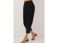 High Waist Black Pocket Design Pants