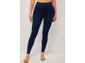 High Waist Skinny Navy Blue Stretch Fabric Pocket Pants