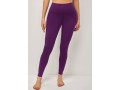 High Waist Skinny Stretch Fabric Purple Red Pocket Pants