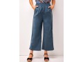 Peacock Blue High Waisted Pockets Pants