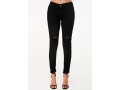 Shredded Black High Waist Skinny Jeans