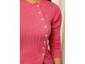 Button Detail Long Sleeve Side Slit Sweater