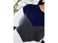 Color Block Round Neck Long Sleeve Sweater