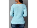 Crossover Hem Long Sleeve Cutout Front Sweater