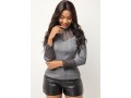 Hot Drilling Long Sleeve Mesh Stitching Sweater