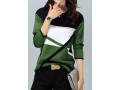 Long Sleeve Green Round Neck Sweater