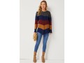 Patchwork Long Sleeve Round Neck Sweater