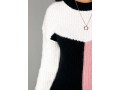 Pink Long Sleeve Round Neck Sweater