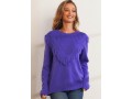 Tassel Solid Long Sleeve Round Neck Sweater