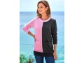 Contrast Pocket Round Neck Long Sleeve Sweatshirt