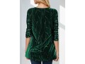 Dark Green Sequin Hot Stamping Dot Sweatshirt