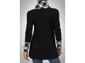 Decorative Button Plaid Long Sleeve Cowl Neck Sweatshirt