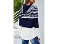 Drawstring Lace Stitching Color Block Hoodie