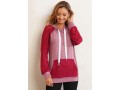 Kangaroo Pocket Lace Stitching Drawstring Hoodie