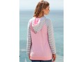 Kangaroo Pocket Striped Long Sleeve Hoodie