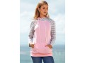 Kangaroo Pocket Striped Long Sleeve Hoodie