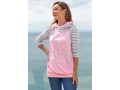 Kangaroo Pocket Striped Long Sleeve Hoodie