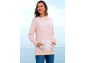 Lace Patchwork Long Sleeve Drawstring Detail Hoodie