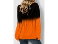 Lace Up Ombre Long Sleeve Sweatshirt