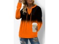 Lace Up Ombre Long Sleeve Sweatshirt