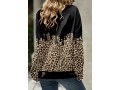 Leopard Long Sleeve Cowl Neck Sweatshirt