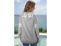 Long Sleeve Striped Letter Print Hoodie