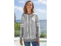 Long Sleeve Striped Letter Print Hoodie