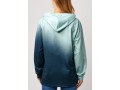 Ombre Color Block Kangaroo Pocket Hoodie