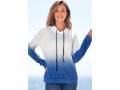 Ombre Long Sleeve Drawstring Detail Hoodie