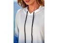 Ombre Long Sleeve Drawstring Detail Hoodie