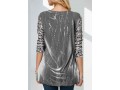 Sequin Hot Stamping Dot Grey Sweatshirt