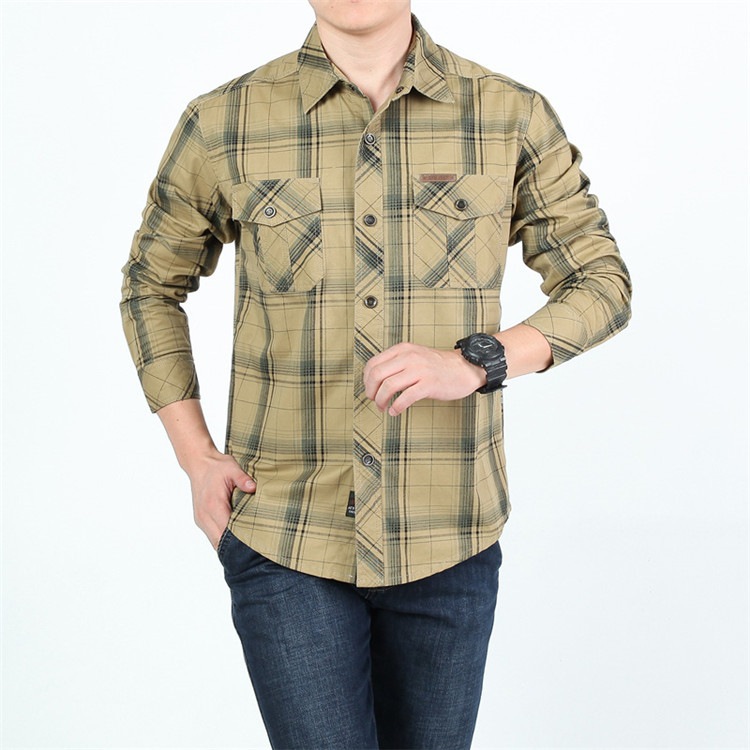 Marke-Kleidung-Kariertes-Hemd-Mnner-Plus-Gre-5XL-2019-Sommer-Baumwolle-Lange-rmeln-Camisa-masculina--32860841139-9